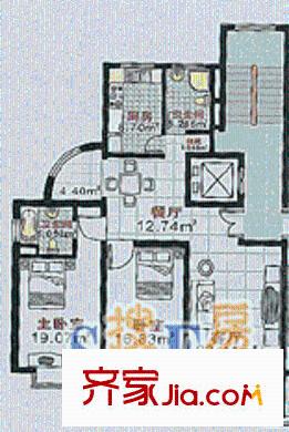上海 汇金公寓 户型图