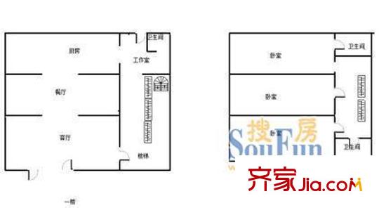 圣卡洛铂庭户型图户型图 4室2厅2卫1厨
