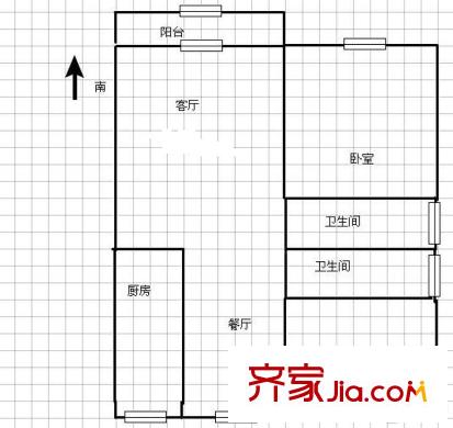 川楊平方米園 0室 戶型圖