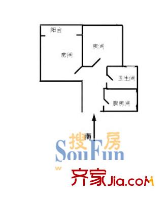 南大路138弄小区户型图上海 南大路138弄2室 户型图 2室1卫1厨