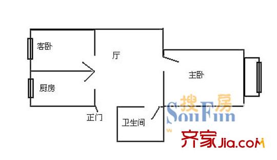 南大路138弄小区户型图上海 南大路138弄2室 户型图 2室1厅1卫1厨