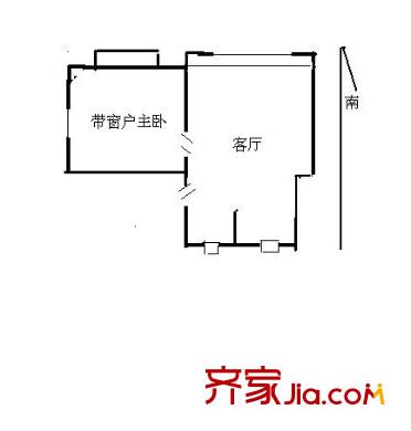 高行綠洲二期戶型圖戶型圖 1室1廳1衛(wèi)1廚