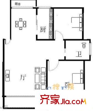 上海 高行綠洲二期 戶型圖