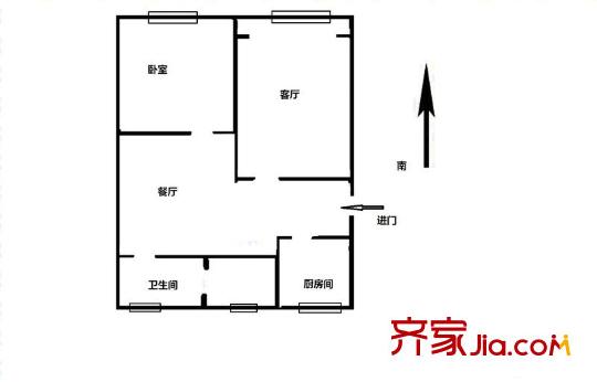 培花七村戶型圖戶型圖 1室1廳1衛(wèi)1廚