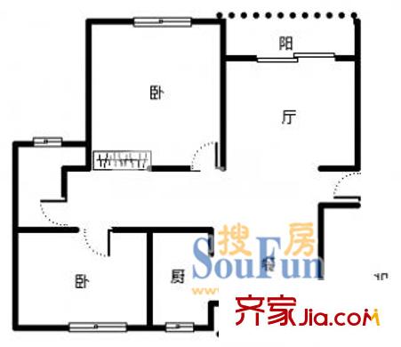 上海 南郊别墅公寓 户型图