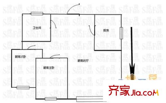 上海 江桥三村七街坊 户型图