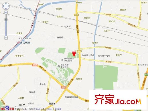 嘉实上城名都交通图