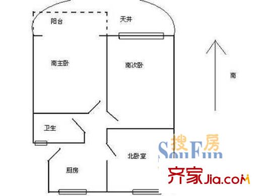 上海 同济新村 户型图