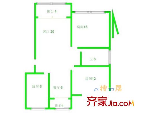 上海 周康一村 戶型圖