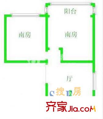 真如西村2室2厅1卫1厨