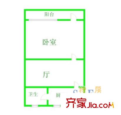 上海 保德公寓 户型图