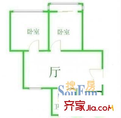 新德路506弄小區(qū)戶型圖新德路506弄 2室 戶型圖 2室1廳1衛(wèi)1廚
