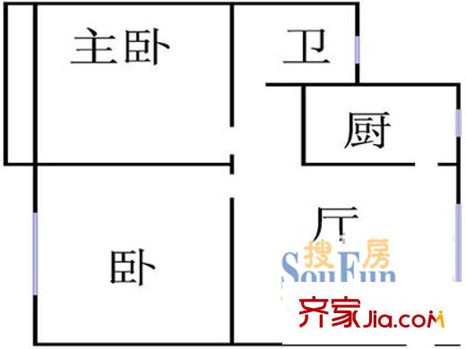 新德路506弄小區(qū)戶型圖新德路506弄 2室 戶型圖 2室1廳1衛(wèi)1廚