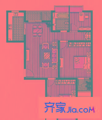 新城名庭 4室 戶型圖