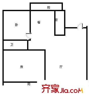 新城名庭 3室 戶型圖