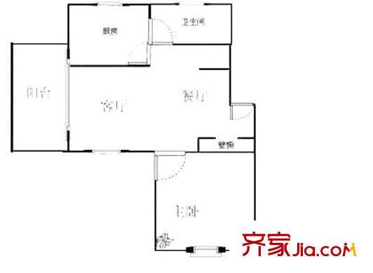 大華錦繡華城第2街區(qū)戶型圖上海 大華錦繡華城第二街區(qū) 戶型圖 1室2廳1衛(wèi)1廚