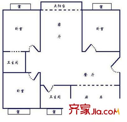 上海 麗都家園 戶型圖