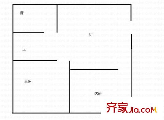 麗都家園 2室 戶型圖