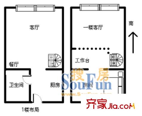 上海 金橋商務(wù)公寓 戶型圖