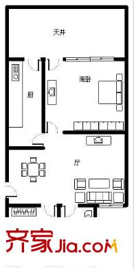南江苑戶型圖戶型圖 2室1廳1衛(wèi)1廚