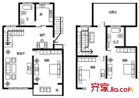 南江苑戶型圖戶型圖 4室2廳2衛(wèi)1廚