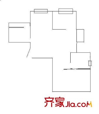 證大寬域 3室 戶型圖