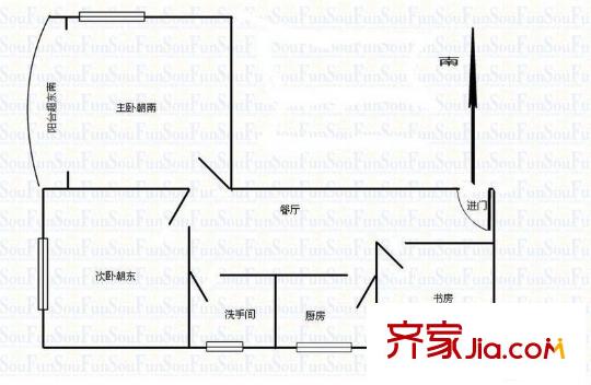 梅園四街坊 0室 戶型圖