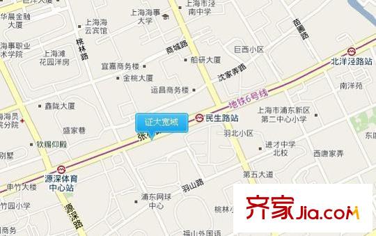 證大寬域交通圖