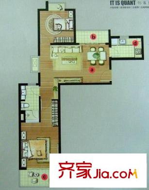 證大寬域戶型圖戶型圖 2室2廳1衛(wèi)