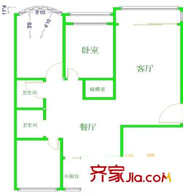 上海 风华水岸 户型图