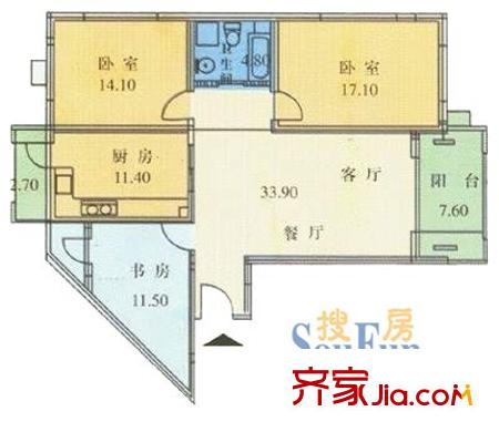 上海 华晖绿苑 户型图