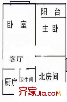 張橋小區(qū)戶型圖戶型圖 3室1廳1衛(wèi)1廚