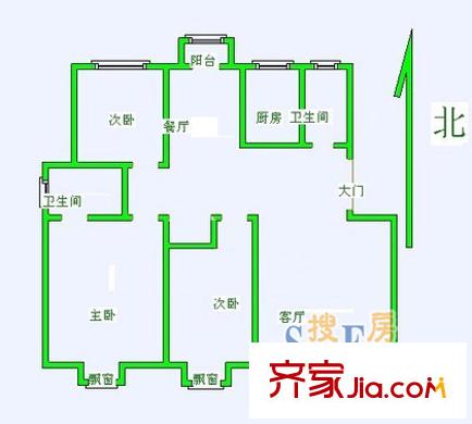 上海 南郊花園 戶型圖