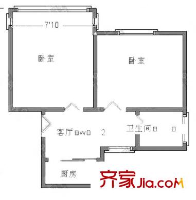 月浦十村2室1厅1卫1厨