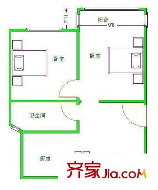 月浦十村2室1厅1卫1厨