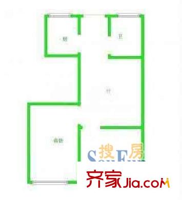 国顺路400弄小区户型图上海 国顺路400弄 户型图 2室1厅1卫1厨