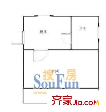 国顺路400弄小区户型图上海 国顺路400弄 户型图 1室1卫1厨