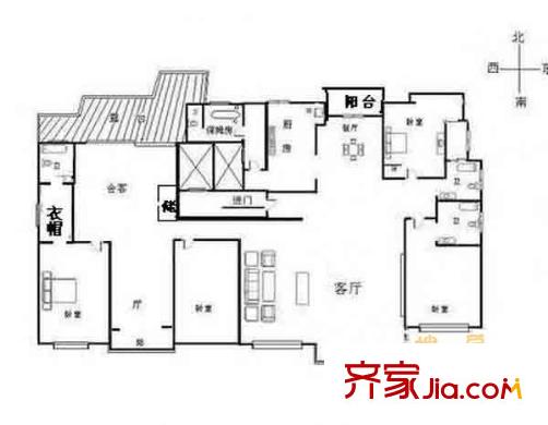 上海 蔚蓝水岸名苑 户型图