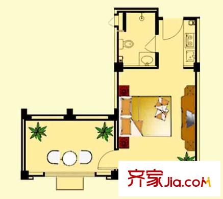 上海 蔚蓝水岸名苑 户型图