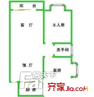 欣荷苑戶型圖戶型圖 2室2廳1衛(wèi)1廚