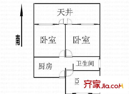 藍村小區(qū) 3室 戶型圖