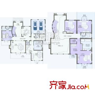 上海 建德南郊別墅 戶型圖
