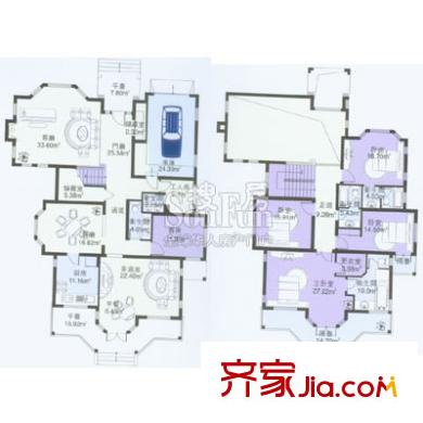 上海 建德南郊別墅 戶型圖
