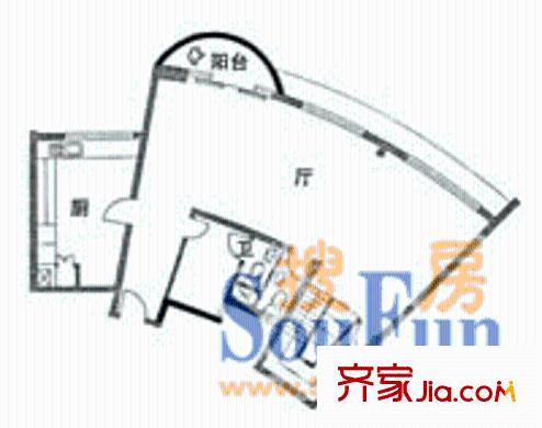 信和花園戶型圖4室2廳2衛(wèi)1廚