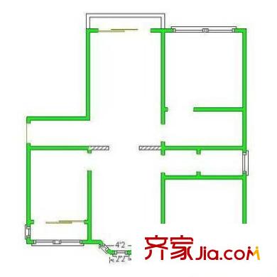 愛(ài)嘉苑 3室 戶型圖