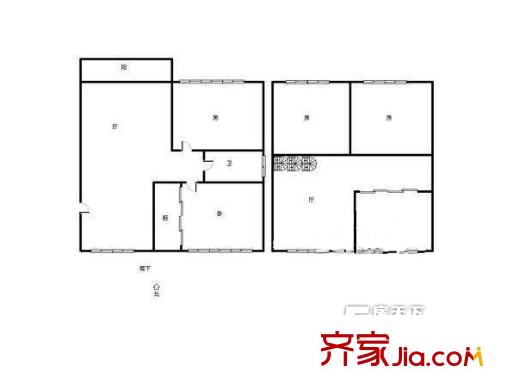偉業(yè)金錦苑一村戶型圖戶型圖 4室2廳2衛(wèi)1廚