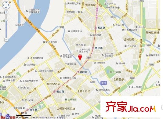 金橋花苑交通圖