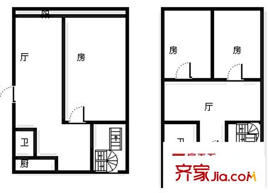 金橋花苑戶型圖戶型圖 4室2廳2衛(wèi)1廚