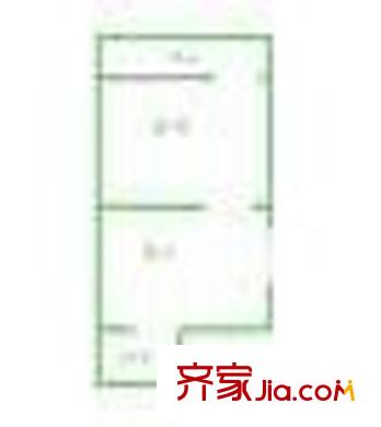 金橋花苑戶型圖戶型圖 1室1廳1衛(wèi)1廚