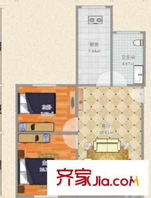 銀豐苑 2室 戶型圖